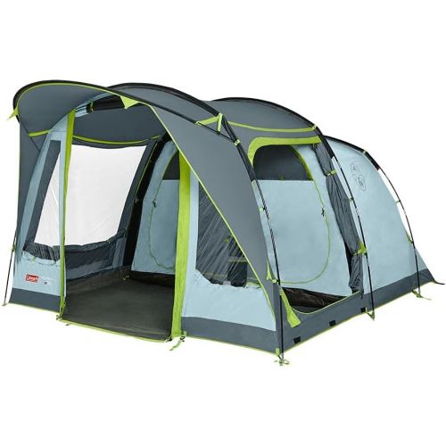 콜맨 Coleman tent Meadowood Air, tent persons, large family tent with extra large dark sleeping compartments and vestibule, quick to set up, waterproof WS 4,000 mm