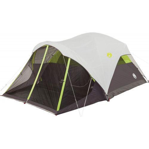 콜맨 Coleman Steel Creek Fast Pitch Dome Tent with Screen Room, 6-Person