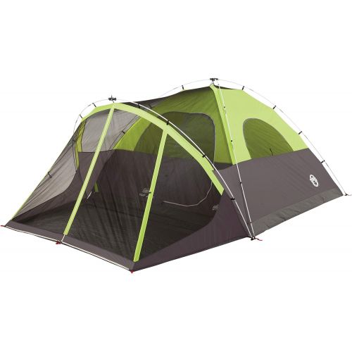 콜맨 Coleman Steel Creek Fast Pitch Dome Tent with Screen Room, 6-Person