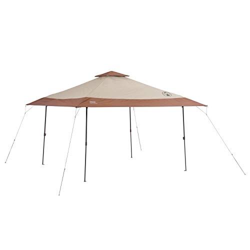 콜맨 Coleman Canopy Tent | 13 x 13 Sun Shelter with Instant Setup, Khaki