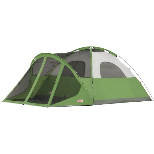 콜맨 Coleman Dome Tent with Screen Room | Evanston Camping Tent with Screened-In Porch