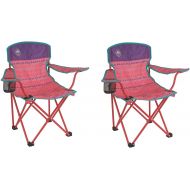 Coleman Youth Quad Chair, Pink 2 Set