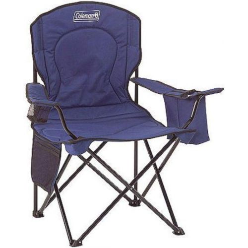 콜맨 Coleman Oversized Quad Chair with Cooler Pouch (Blue/Set of 2)