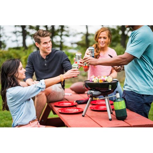 콜맨 Coleman 24-Piece Enamel Dinnerware Set, Red