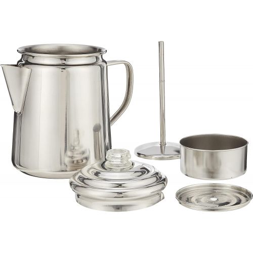 콜맨 Coleman 12-Cup Stainless Steel Coffee Percolator