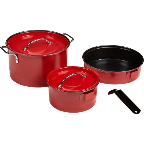 콜맨 Coleman 5-Piece Family Cook Set,Red, 5 Piece