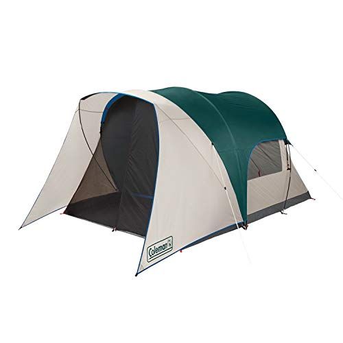 콜맨 Coleman Cabin Camping Tent with Weatherproof Screen Room