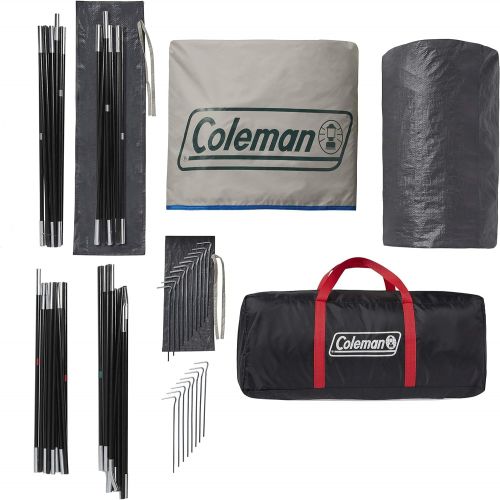 콜맨 Coleman Cabin Camping Tent with Weatherproof Screen Room