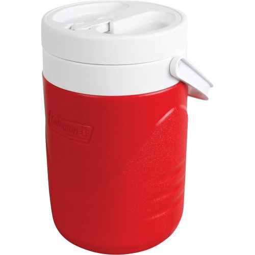 콜맨 Coleman 1 Gallon Beverage Cooler, Red