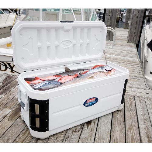 콜맨 Coleman 200-Quart XP H2O Marine Cooler , white