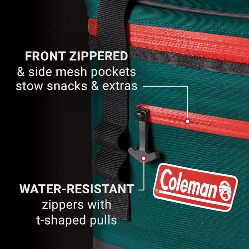 콜맨 Coleman High-Performance Leak Proof Soft Cooler with Ultra Thich Insulation, Cooler Bag, Soft Sided Cooler, Insulated Lunch Bag, Camping Cooler