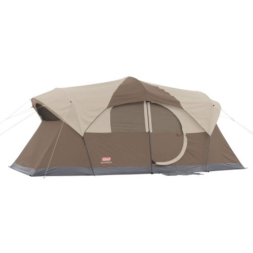 콜맨 Coleman WeatherMaster 10-Person Outdoor Tent , Brown