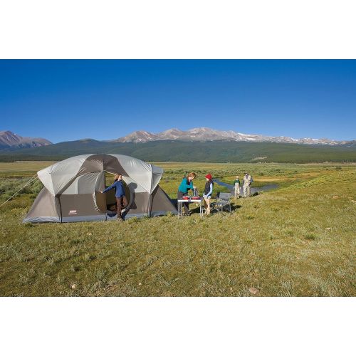 콜맨 Coleman WeatherMaster 10-Person Outdoor Tent , Brown