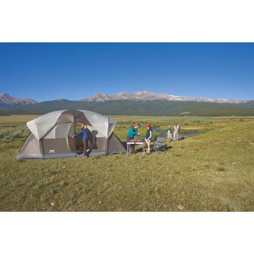 콜맨 Coleman WeatherMaster 10-Person Outdoor Tent , Brown