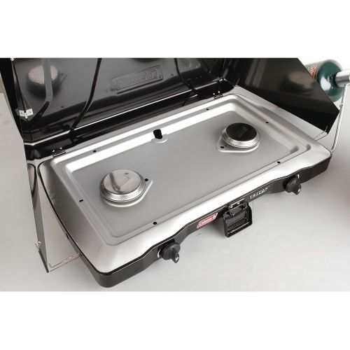 콜맨 Coleman Gas Camping Stove Triton Propane Stove, 2 Burner