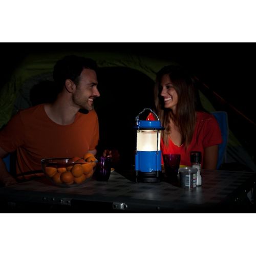 콜맨 Coleman Battery Lock Pack-Away Electric Lantern, One Size, Blue