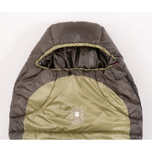 콜맨 Coleman 0°F Mummy Sleeping Bag for Big and Tall Adults North Rim Cold-Weather Sleeping Bag