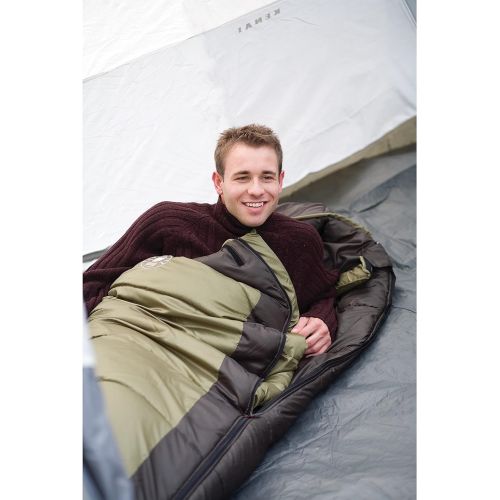 콜맨 Coleman 0°F Mummy Sleeping Bag for Big and Tall Adults | North Rim Cold-Weather Sleeping Bag