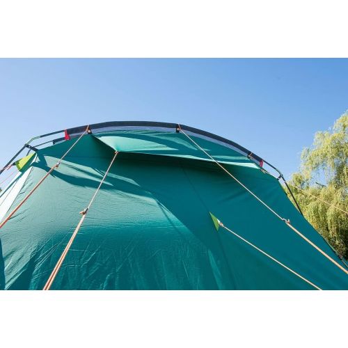 콜맨 Coleman Tent Oak Canyon 4, 4 Person Family Tent with Blackout Bedroom Technology, 4 Man Camping Tent with 2 Extra Dark Sleeping Cabins, 100 Percent Waterproof, Easy to Pitch