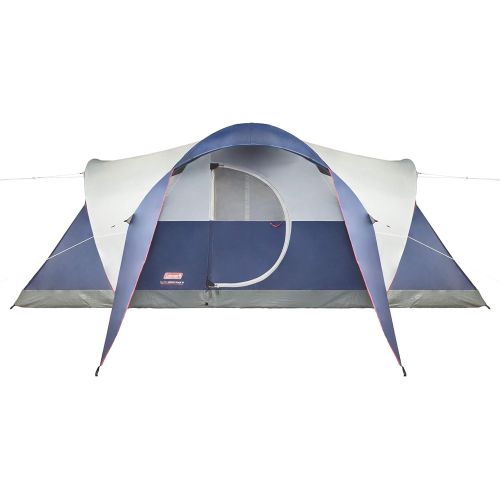 콜맨 Coleman Camping Tent 8 Person Montana Cabin Tent with Hinged Door