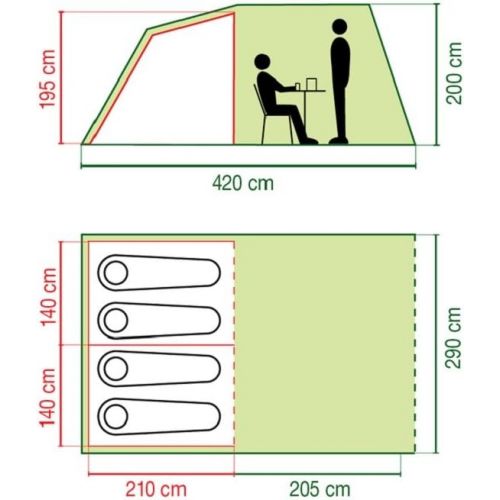 콜맨 Coleman Coastline 4 Deluxe Tent - 4 Person