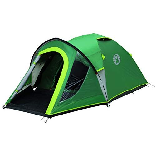 콜맨 Coleman Tent Kobuk Valley 3/4 Plus,3/4 Man Tent Blackout Bedroom Technology, Festival Essential, 1 Bedroom Family Dome Tent, 100% Waterproof Camping Tent Sewn in groundsheet