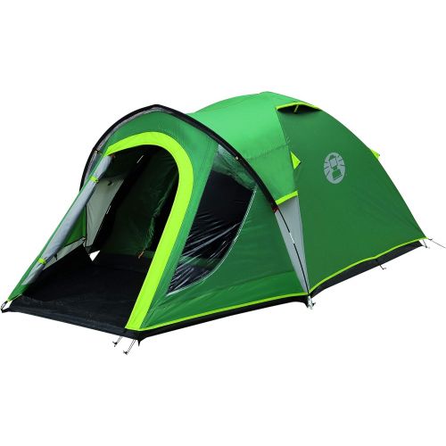 콜맨 Coleman Tent Kobuk Valley 3/4 Plus,3/4 Man Tent Blackout Bedroom Technology, Festival Essential, 1 Bedroom Family Dome Tent, 100% Waterproof Camping Tent Sewn in groundsheet