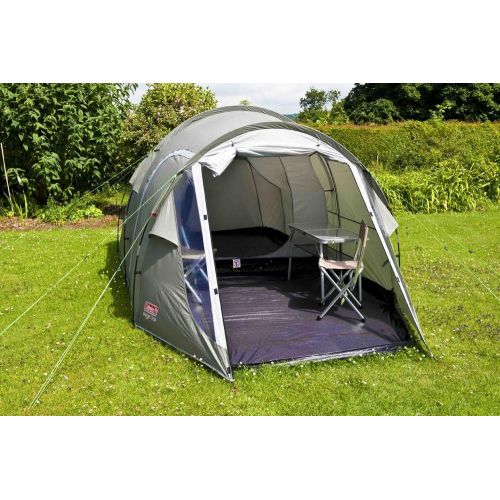 콜맨 Coleman Tent Coastline 3 Plus, Compact 3 Man Tent, also Ideal for Camping in the Garden, 3 Person Tunnel Tent, Light Trekking and Camping Tent with Awning, Waterproof