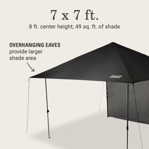 콜맨 Coleman Shade Canopy?Oasis Lite 7 x 7 Canopy Tent with Sun Wall