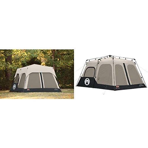 콜맨 Coleman Accy Rainfly Instant 8 Person Tent Accessory, Black, 14x10-Feet and Coleman Instant 8 Person Tent, Black, 14x10-Feet Bundle