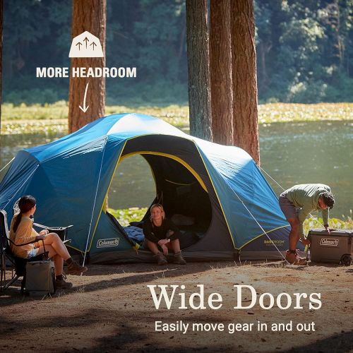 콜맨 Coleman Skydome Camping Tent?XL 10-Person Camping Tent with Dark Room Technology