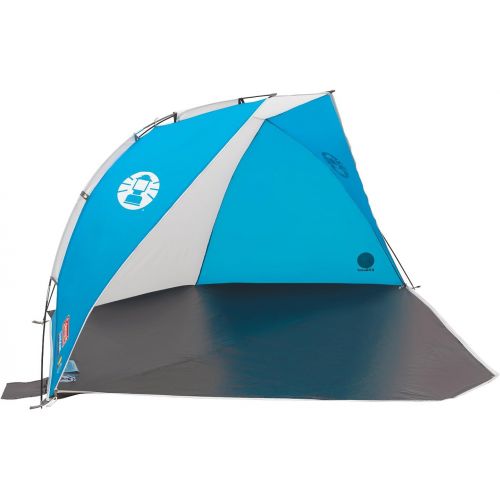 콜맨 Coleman Sundome Beach Shelter with UV Guard - Blue/White, Large