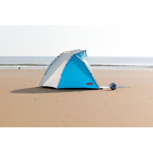 콜맨 Coleman Sundome Beach Shelter with UV Guard - Blue/White, Large