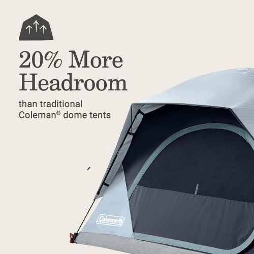 콜맨 Coleman Skydome Camping Tent?4-Person Tent with LED Lighting