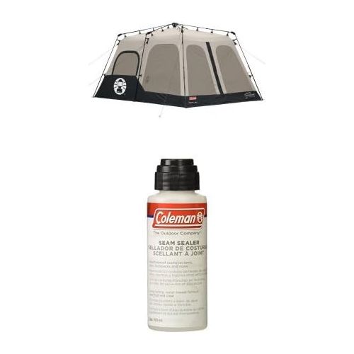 콜맨 Coleman Instant 8 Person Tent, Black, 14x10-Feet with Seam Sealer, 2-oz