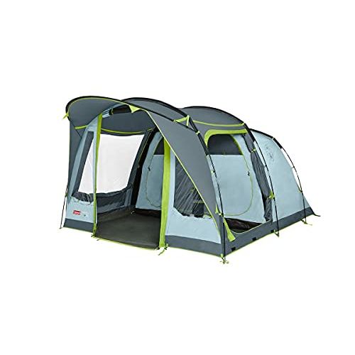 콜맨 Coleman tent Meadowood Air, tent persons, large family tent with extra large dark sleeping compartments and vestibule, quick to set up, waterproof WS 4,000 mm