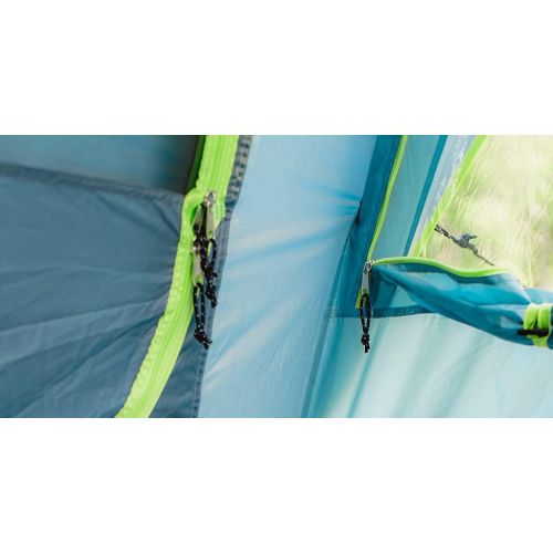 콜맨 Coleman tent Meadowood Air, tent persons, large family tent with extra large dark sleeping compartments and vestibule, quick to set up, waterproof WS 4,000 mm