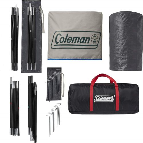 콜맨 Coleman Cabin Camping Tent with Weatherproof Screen Room