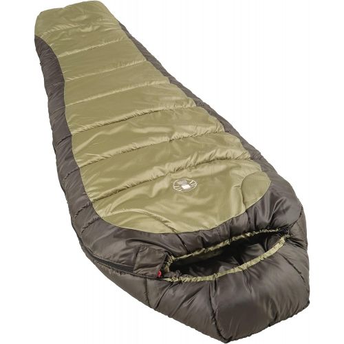 콜맨 Coleman 0°F Mummy Sleeping Bag for Big and Tall Adults | North Rim Cold-Weather Sleeping Bag