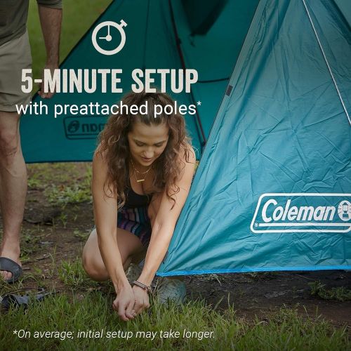콜맨 Coleman Camping Tent Skydome Tent with Full Fly Vestibule