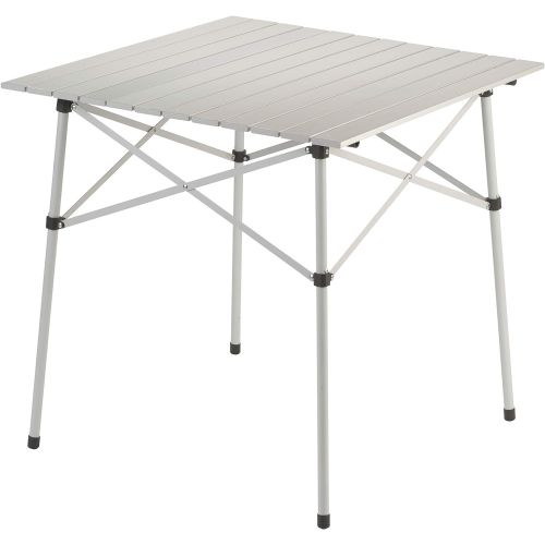 콜맨 Coleman Outdoor Folding Table Ultra Compact Aluminum Camping Table, White