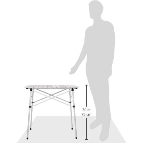 콜맨 Coleman Outdoor Folding Table Ultra Compact Aluminum Camping Table, White