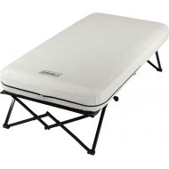 Coleman Camping Cot, Air Mattress, and Pump Combo Folding Camp Cot and Air Bed with Side Tables and Battery Operated Pump