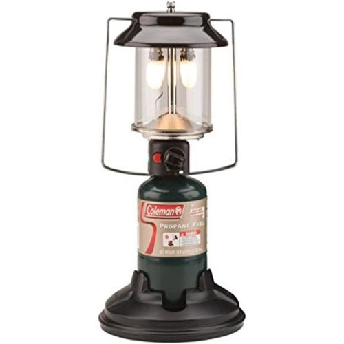 콜맨 Coleman Gas Lantern 1000 Lumens QuickPack 2-Mantle Propane Lantern with Carry Case