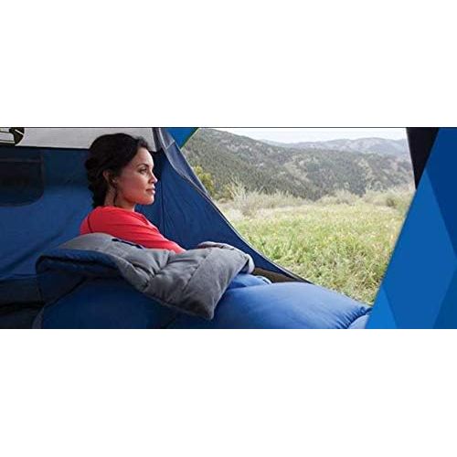 콜맨 Coleman Sun Ridge 40°F Warm Weather Sleeping Bag, Blue