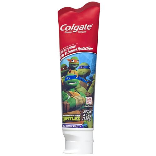  Colgate Kids Fluoride Toothpaste, Teenage Mutant Ninja Turtles - 4.6 ounce (12 Pack)