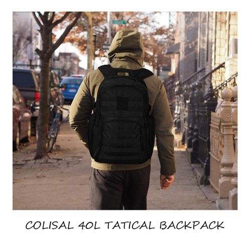  [아마존 핫딜]  [아마존핫딜]Colisal Taktischer Rucksack 40L & 25L Militarischer Rucksack Herren Molle Rucksack Kampfrucksack Armee Trekkingrucksack BW Rucksack fuer Wandern Camping