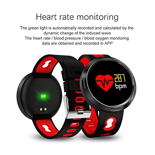  Collasaro Android Smartwatch, Waterproof Fitness Watch Activity Tracker for Men Women with Blood Pressure, Heart Rate Monitor, Sleep & Step Tracker