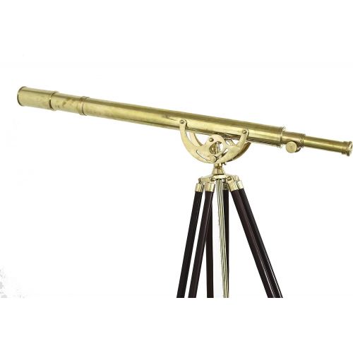  [아마존베스트]CollectiblesBuy Vintage Anchor Master Floor Standing Telescope W/Stand Wooden Tripod Astro 62