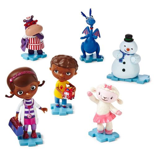  Collection Disney Doc McStuffins 6 piece Figure Set includes Doc Donny Lambie Stuffy Chilly and Hallie